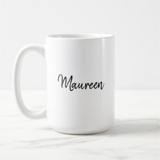 Maureen Personalized Name with Warning Coffee Mug