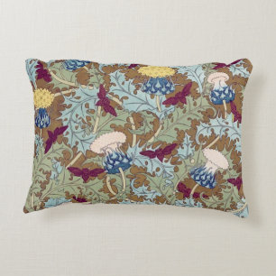 Maurice Pillard Verneuil Exotic flowers pattern  Accent Pillow