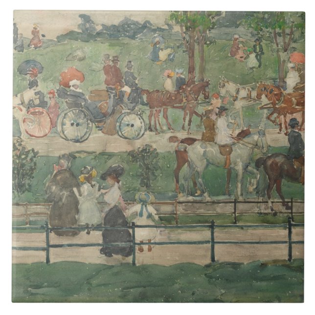 Maurice Prendergast - Central Park, 1900 Tile (Front)