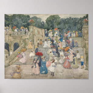Maurice Prendergast - The Terrace Bridge, Central Poster