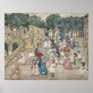 Maurice Prendergast - The Terrace Bridge, Central Poster