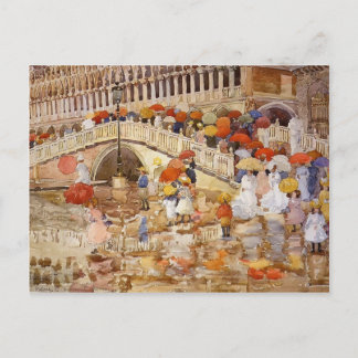 Maurice Prendergast- Umbrellas in the Rain Postcard