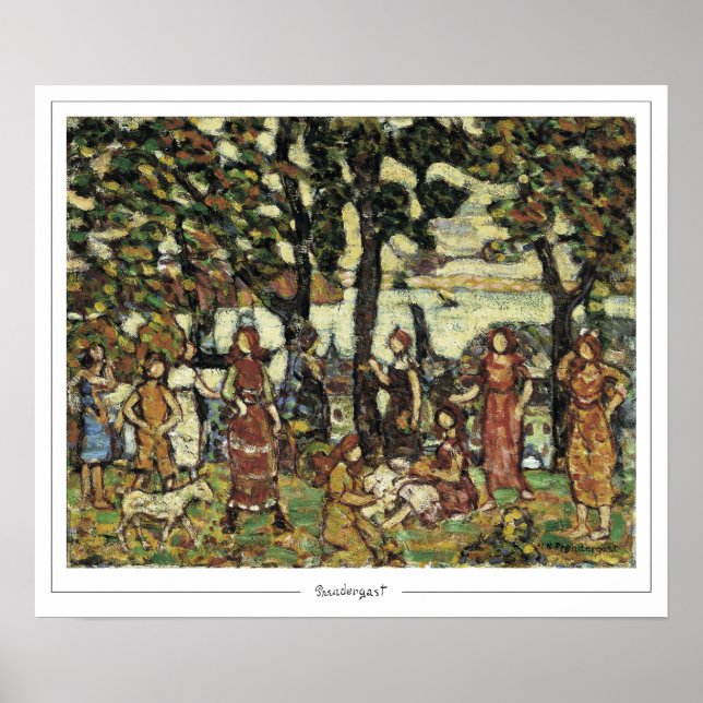 Maurice Prendergast Zedign Art Poster #25 (Front)