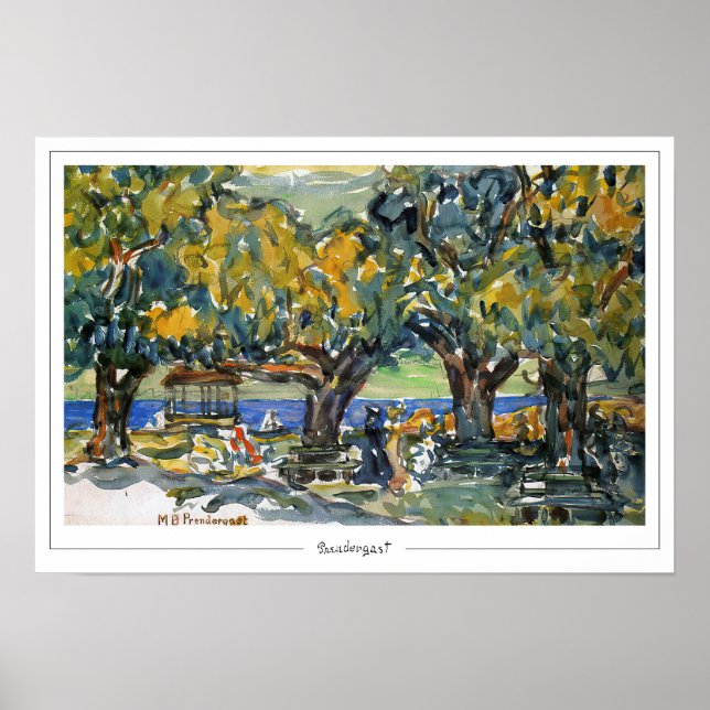 Maurice Prendergast Zedign Art Poster #431 (Front)