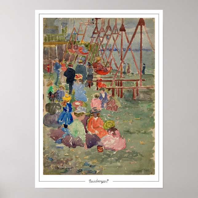Maurice Prendergast Zedign Art Poster #60 (Front)