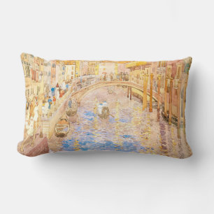 Maurice Prendergast's Venetian Canal Scene Lumbar Pillow