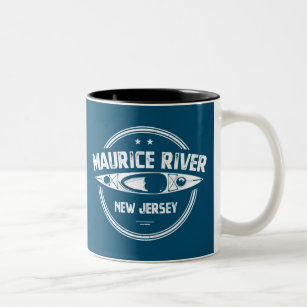 Maurice River New Jersey Kayaking Two-Tone Coffee Mug
