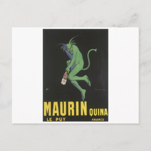 MAURIN QUINA Vintage Liquor Label lg Postcard