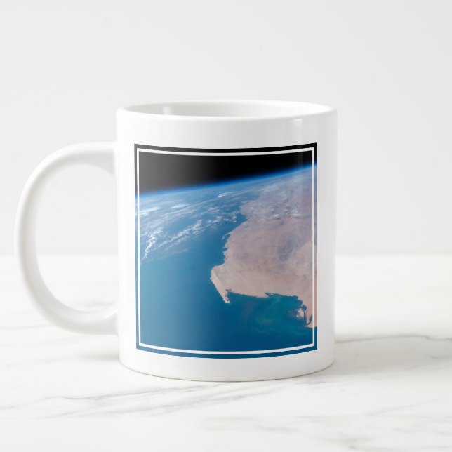 Mauritania And Western Sahara Off Coast Of Africa Large Coffee Mug (Left)