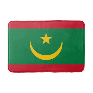 Mauritania Flag Bath Mat