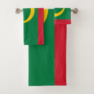 Mauritania Flag Bath Towel Set