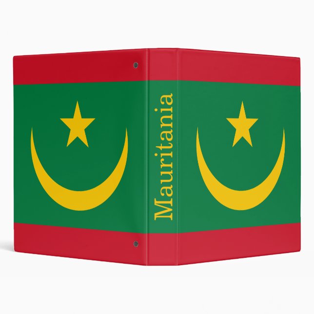 Mauritania Flag Binder (Background)