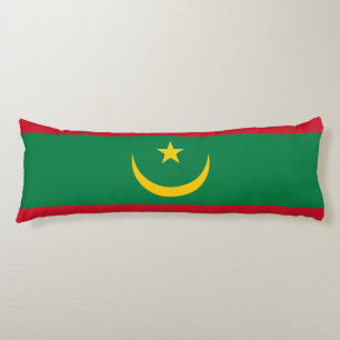 Mauritania Flag Body Pillow