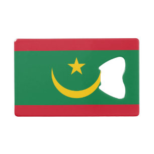 Mauritania Flag Credit Card Bottle Opener