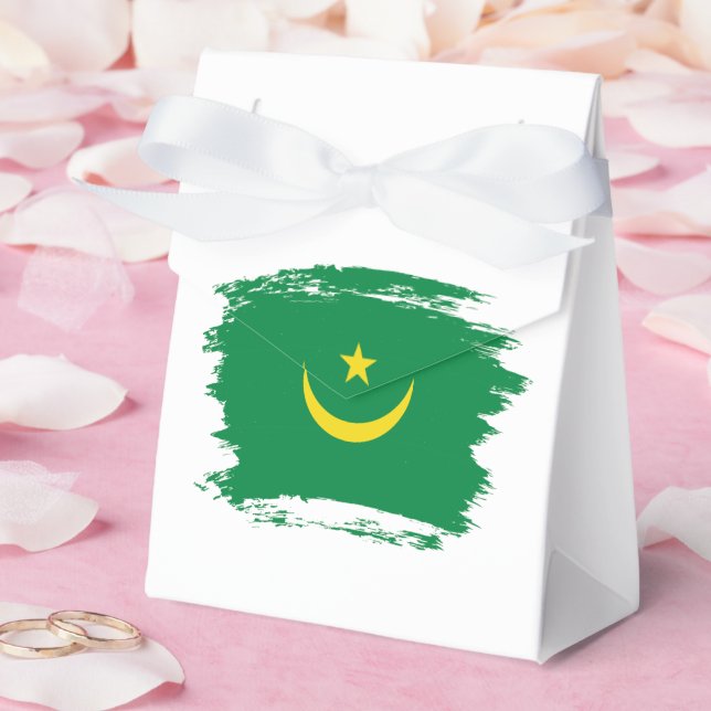 Mauritania flag favor box (Wedding)