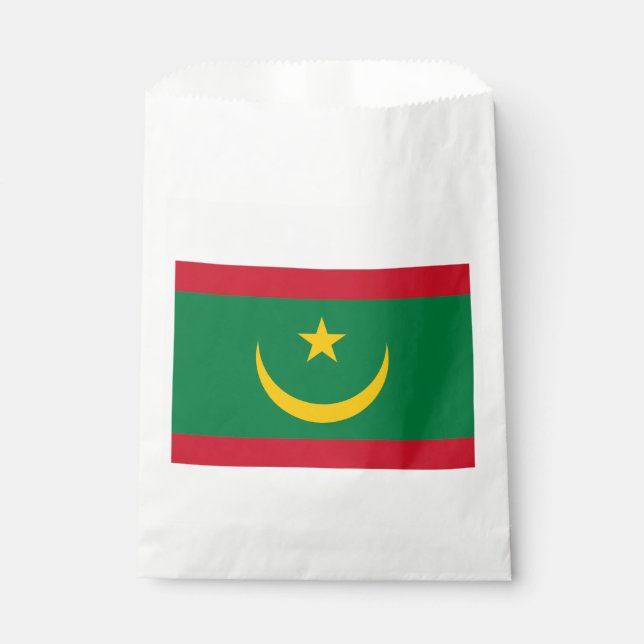 Mauritania Flag Favour Bag (Front)