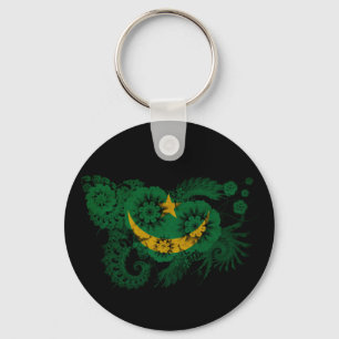 Mauritania Flag Keychain