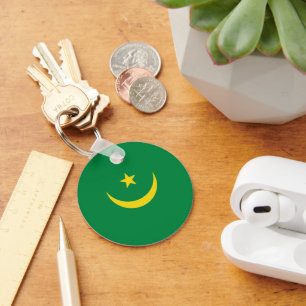 Mauritania flag keychain