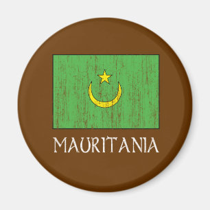 Mauritania Flag Magnet