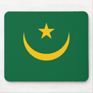 Mauritania Flag Mouse Pad