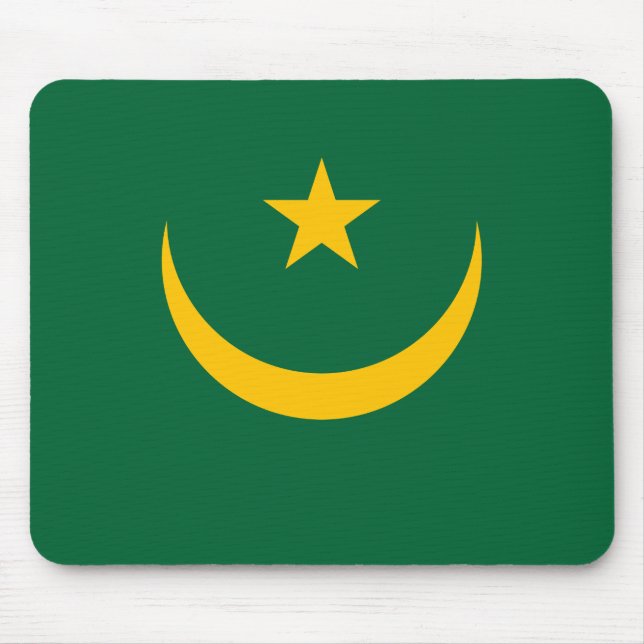 Mauritania Flag Mouse Pad (Front)