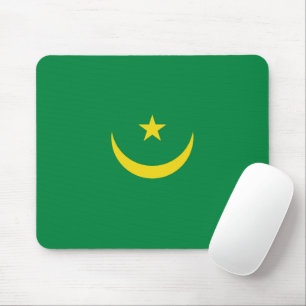 Mauritania flag mouse pad