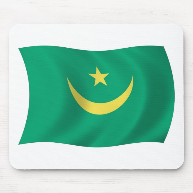 Mauritania Flag Mousepad (Front)