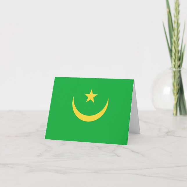 Mauritania Flag Notecard (Front)