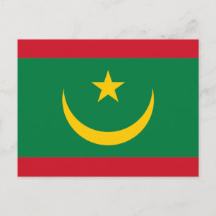 Mauritania Flag Postcard