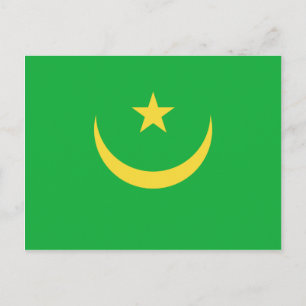 Mauritania Flag Postcard