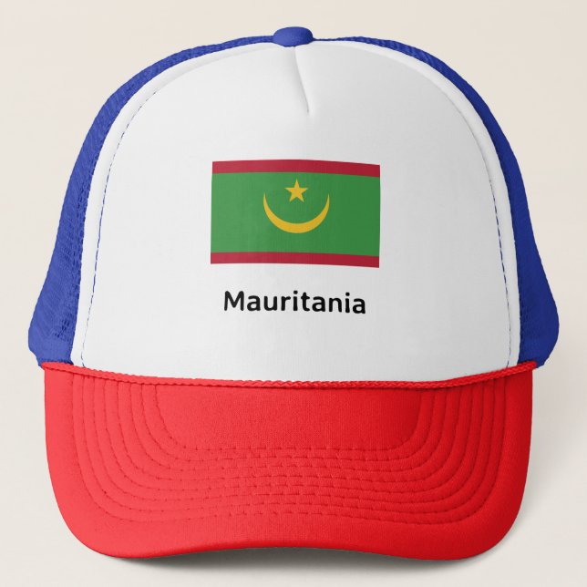 Mauritania Flag Trucker Hat (Front)
