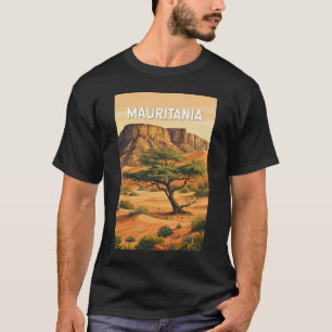 Mauritania Illustration Travel Art Vintage T-Shirt
