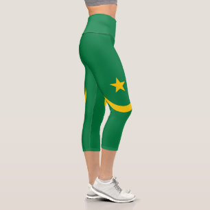 Mauritania Old Flag Capri Leggings