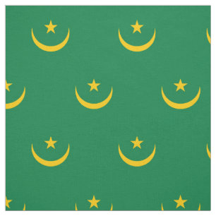 Mauritania Old Flag Fabric