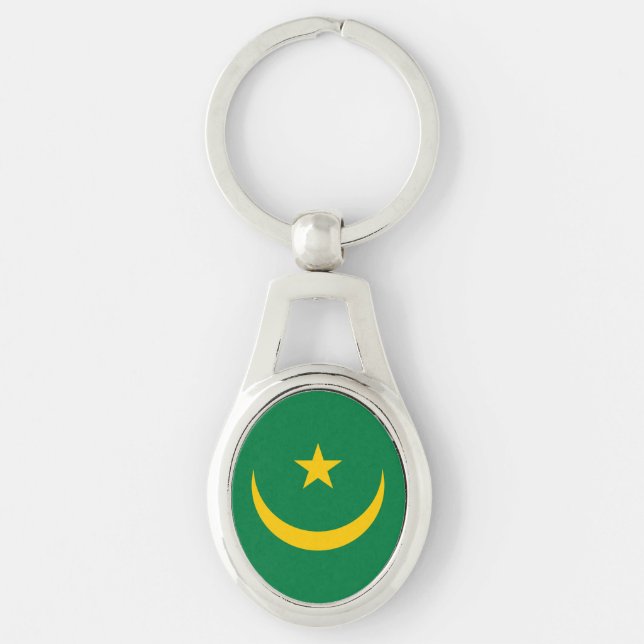 Mauritania Old Flag Keychain (Front)