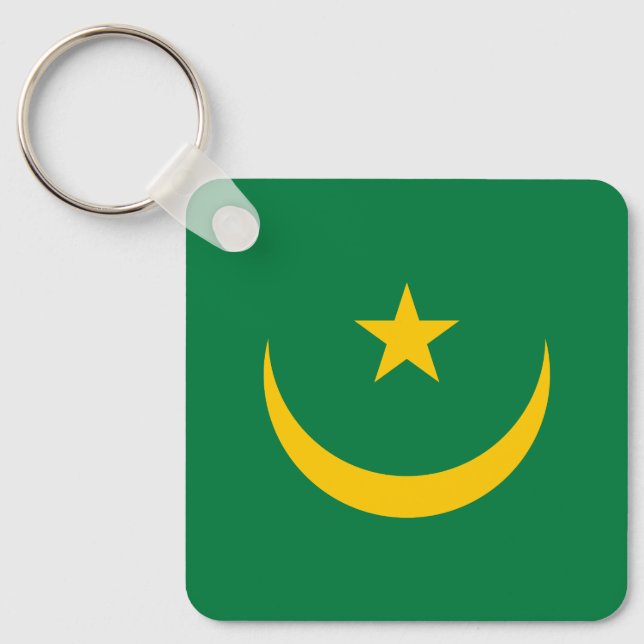 Mauritania Old Flag Keychain (Front)