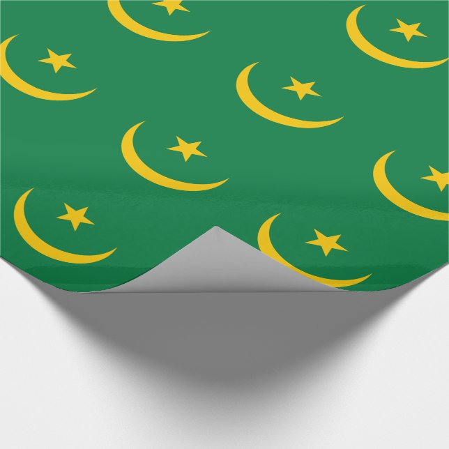 Mauritania Old Flag Wrapping Paper (Corner)