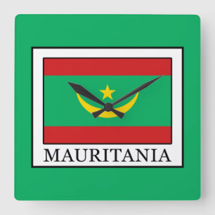 Mauritania Square Wall Clock