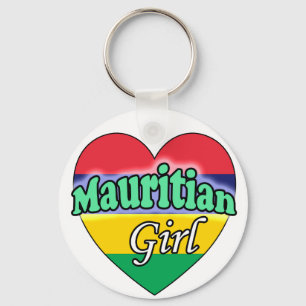 Mauritian Girl Keychain
