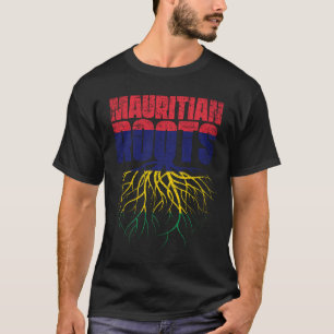 Mauritian Roots Mauritius Heritage Flag T-Shirt