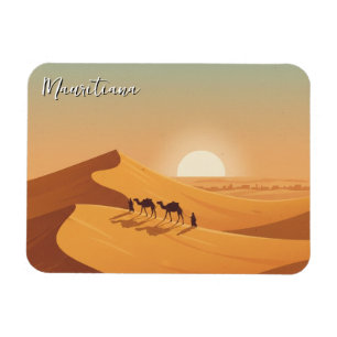 Mauritiana Desert Dunes Camel Magnet