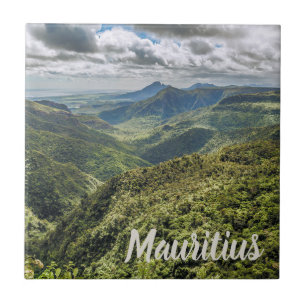 Mauritius Black River Gorges Viewpoint gift Tile