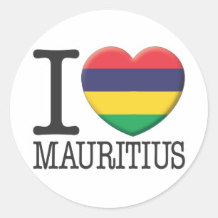 Mauritius Classic Round Sticker