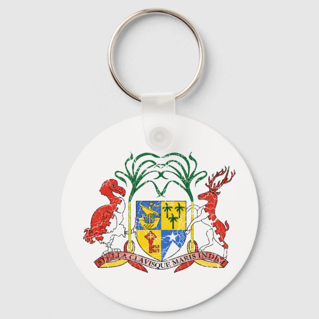 Mauritius Coat Of Arms Keychain (Front)