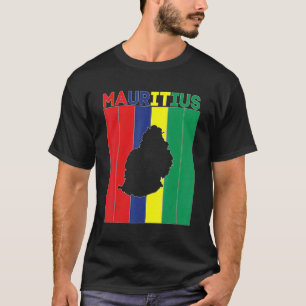 Mauritius Country Borders T-Shirt