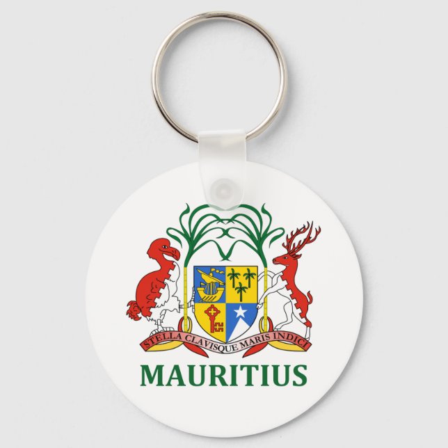 Mauritius emblem / flag / coat of arms / symbol keychain (Front)