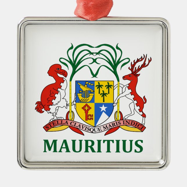 mauritius - emblem/flag/coat of arms/symbol metal ornament (Front)