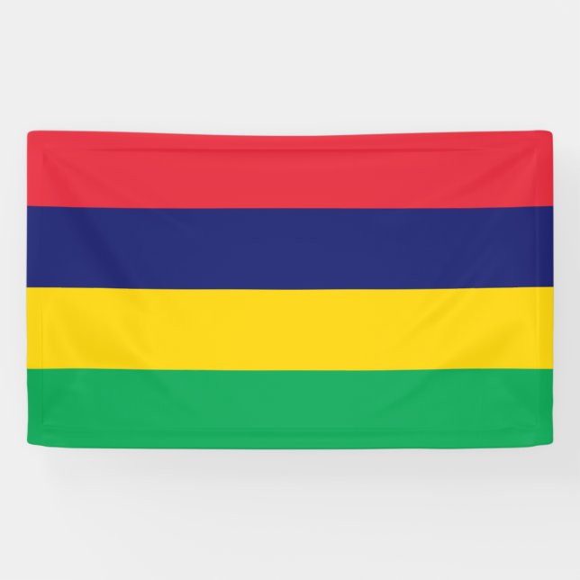 Mauritius flag banner (Horizontal)