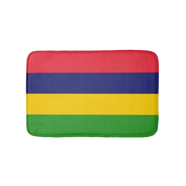 Mauritius flag bath mat (Front)