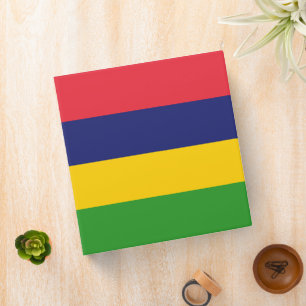 Mauritius flag binder